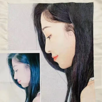 Aanpassing van borduurwerk voor portretten van figuren